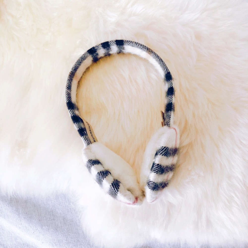 Burberry Cashmere Nova Check earmuffs